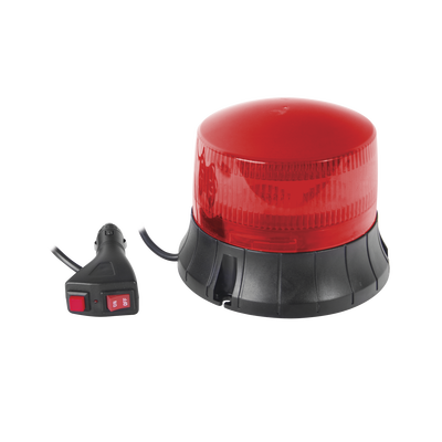 Burbuja LED giratoria color rojo, 9 LEDs, montaje magnético