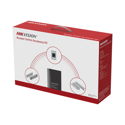 [DS-KAS-7M01] Kit HIKVISION para para Control de Acceso / Fuente 12 Vcd 2 A + Botón de Salida + Chapa Magnética 600 Lbs / Para Instalación de Control de Acceso Autónomo (Facial Min Moe, Teclados, Lectores de Huella, Etc...)
