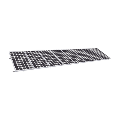 Montaje para Panel Solar, Riel 8 de 5400mm para Módulos de 550 a 660w con Espesor de 35mm, Velocidad de Viento Máx. 136km/h (20° a 45°)