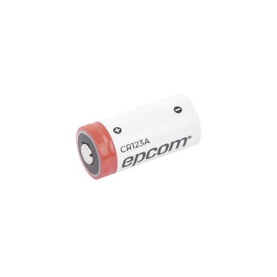 [CR123A] Batería de Litio CR123A / 3V / 1300 mAh / No Recargable / Acero Inoxidable / Operación -40°C a +60°C