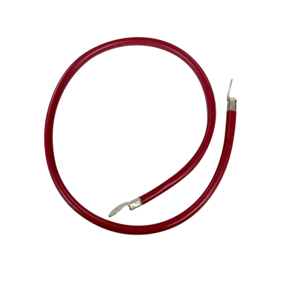 [CBL-AWG2-1R] Cable para Baterías 1 m, Rojo, Calibre 2 AWG con Terminales de Ojo en Ambos Extremos