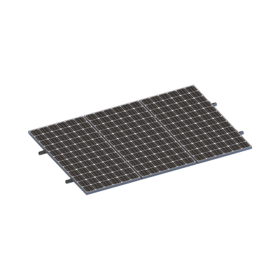 [VEKTORMINIKIT1X3] Kit De Minirieles Para Panel Solar Arreglo 1X3 Para Instalación Plano En Lámina