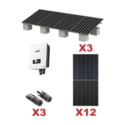 [HNS7000TLKIT1] Kit Solar Interconexion / 7kW 220Vca / Inversor AFORE / Montaje Incluido