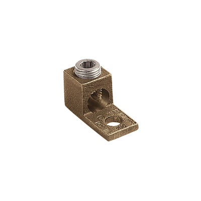 [PNL-1/0-L] Terminal Tipo Lengüeta Recta de Cobre, Cal. 8 a 1/0 AWG, Orificio para perno de 5/16 (7.9mm)