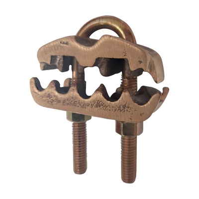 [LP-CP-2/0] Conector para 3 Cables de Cobre (4 - 2/0 AWG) a Tubo o Varilla (5/8 in - 3/4 in).