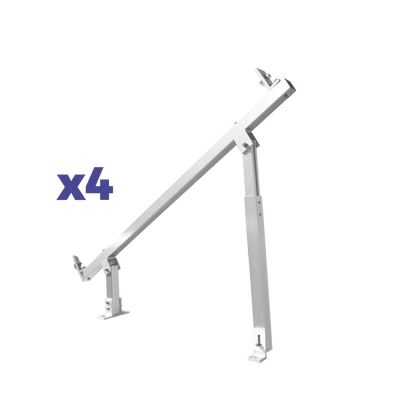 Caja de accesorios de aluminio anodizado para montaje VEKTOR8RPRO , arreglo 1X4 para techo