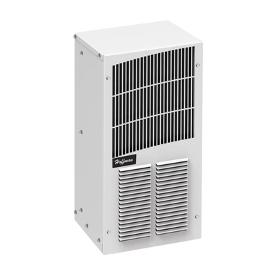 [T200216G150] Aire Acondicionado Compacto Para Exterior, Uso en Gabinetes de Telecomunicaciones de Grado Industrial, Frío/Calor T20, 2000 BTU, 115 Vca, de Acero, Color Gris