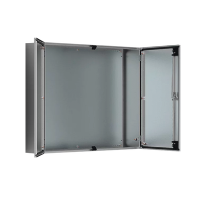 [ADR1201240] Gabinete de Doble Puerta, 1200 x 1200 x 400 mm, de Acero Inoxidable, Cepillado. Protección NEMA 12, IP55, IK10