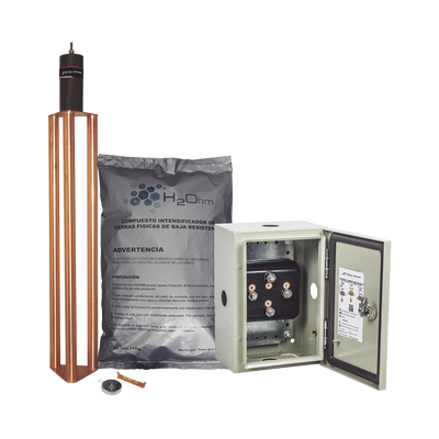 [TG-70K] Kit de puesta a tierra de 70 A con Electrodo, Filtro, Acoplador y Compuesto H2Ohm.