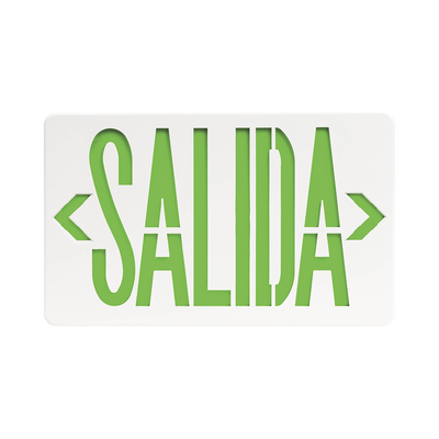 [SF820X] Letrero LED DUAL de SALIDA Universal con alto brillo/uso en pared, lateral o techo/Batería de Respaldo Incluida.