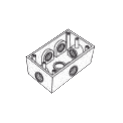 [RR-0289] Caja Condulet FS de 1/2 (12.7 mm) con seis bocas a prueba de intemperie.