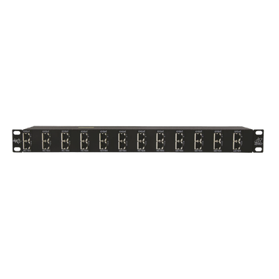 [DTK-RM12NETS] Protector Rack 12 Puertos / RJ45 / 10 GbE / PoE y PoE+ / CAT5e CAT6 CAT6A