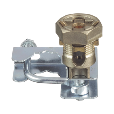 [GPQC10-1/0] Abrazadera para Tierra Física en Base de Piso Falso, para Cables de 6 a 1/0 AWG. Para Pedestales Cuadrados de 7/8 y Circulares de 1 a 1 1/8