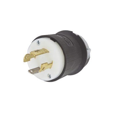[HUB-HBL-2711] Clavija con Bloqueo de Media Vuelta Industrial 30 a 125/250 V CA / 3 Polos 4 Hilos / Nema L14-30P.