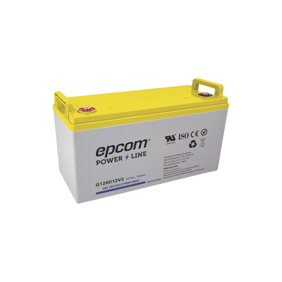 [G120D12V2] Batería de GEL / Ciclo profundo / 12 V @ 120 Ah / Ciclo profundo / Uso en Aplicaciones Fotovoltaicas y de Respaldo