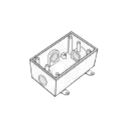 Caja Condulet FS de 3/4 ( 19.05 mm) con cuatro bocas a prueba de intemperie.