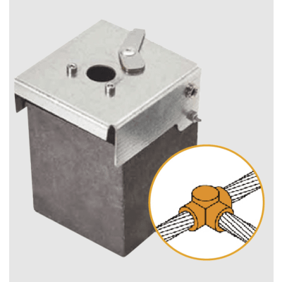 [ATW10/W10/TH] Punta Pararrayo PDC Flash Captor 45 / Avance de Cebado 45 μs / Acero Inoxidable AISI 316L / Autónomo / Verificable In Situ
