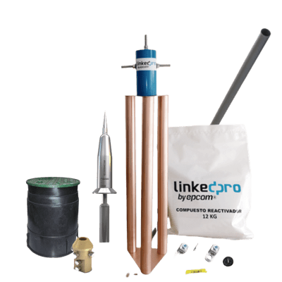 [AT-1515-KIT] Kit Pararrayo PDC Dat Controler Plus, Avance de Cebado:15 µs. Diámetro de Protección Máx: 70 m. Incluye Electrodo y Accesorios p/Torre.