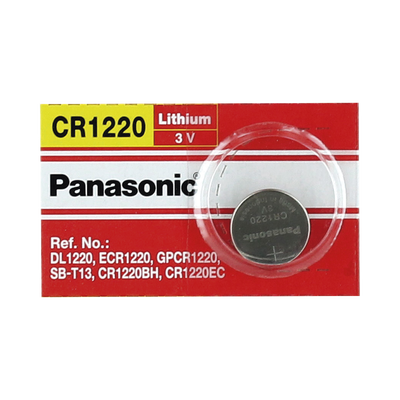 [CR1220] Batería de Litio tipo Moneda 3V @ 35mAh / Recomendado para DVR´s epcom y HIKVISION (No Recargable)