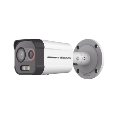 [DS-2TD2608-2/QA] Cámara Bala IP Térmica y Óptica Biespectral / Análisis de Video (VCA) para Protección Perimetral / Clasifica Vehículo y Humano / Térmica 96 x 72 / Óptica 4 MP ColorVu / IP67 / micro SD de 256 GB/ PoE