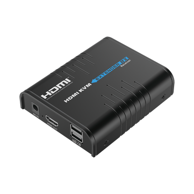 [TT373KVM4.0RX] Receptor Compatible para Kits TT373KVM4.0 | Resolución 1080P @ 60 Hz | Soporta STP y UTP CAT6 | Control IR | Compatible con Switch Gigabit para control KVM múltiple.