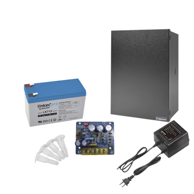 [KIT16B3LK7] Kit con fuente PLB3 con salida de 12 Vcc a 4 Amper, incluye transformador y batería de 12 V a 7 Amper