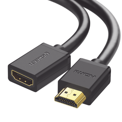 [10141] Cable Extensor HDMI de 1 Metro (3.28 Pies) / 4K@60Hz / 3D / HDR / Macho a Hembra / Núcleo de Cobre Estañado / Transmisión Estable