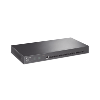 [TL-SX3016F] Switch Fibra Óptica L2+ Omada / 16 Puertos SFP+ 10G / 2 Puertos Consola (RJ45 y micro-USB) / Administración Centralizada Omada o Stand-Alone / Multicast IGMP / Calidad de Servicio / Montaje en Rack / Silencioso (sin ventiladores)