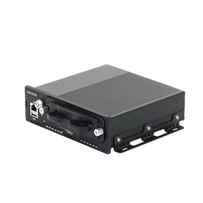 [AE-MN5043(RJ45)] NVR Móvil de 4 Canales de 2 Megapixel / 4 PoE + 4 vía Switch Extendible / 2 Bahías de Disco Duro / Incluye Modulo GPS / conector RJ45