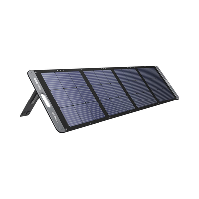 [15114] Panel Solar Plegable 200W / Recomendado para el Power Station Portable de 1200W UGREEN / Alta Eficiencia de Conversión / Alineación Inteligente de la Luz Solar / Resistente Al Agua y Duradero / Incluye Cable XT60 Macho a Macho 2m.