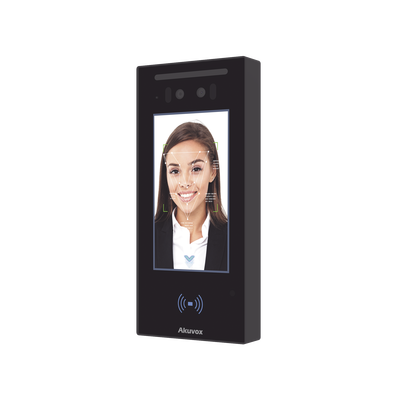 [E16C] Frente de Calle / Ideal para fraccionamientos / Administración 100% en la Nube / Notificación a APP / Llamada Telefónica / SIP / ONVIF /Reconocimiento Facial / QR y PIN para Visitas desde la APP / IP65 / Bluetooth / NFC