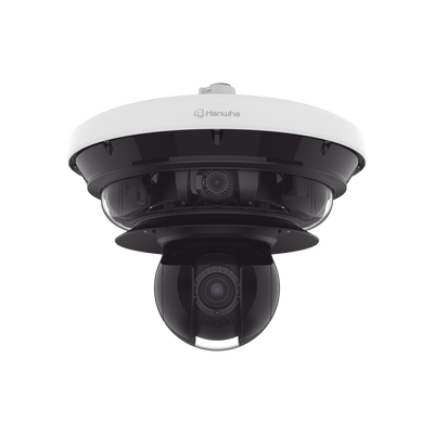 [PNM-C34404RQPZ] Cámara IP Multisensor 34MP (4 sensores 4K) con lentes motorizados / PTZ 2 MP 40X / Hasta 2 tarjetas MicroSD de 512GB / WDR de hasta 150dB / IP66 / IK10 / autoseguimiento / Inteligencia artificial para eventos