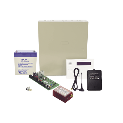 [VISTA48MN02/6160RF] (2 Años 4GLTEM/5G ILIMITADO INCLUIDO) Kit Vista48LA con comunicador 4GLTEM/5G MN01, Teclado, Gabinete, Bateria y Transformador