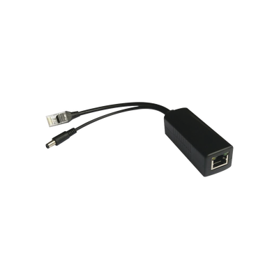 [TTPL100] Cable divisor PoE pasivo de 48-55 Vcc @ 12 Vcc, 2 A. Aplicaciones como adaptar micrófonos en cámaras IP