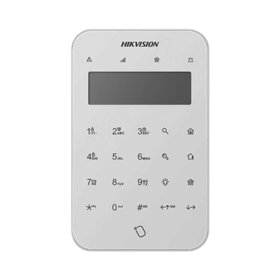 [DS-PK1-LT-WB] (AX PRO) Teclado Inalámbrico con Pantalla LCD para Armado y Desarmado / Funciones de Automatización para control de Relevadores