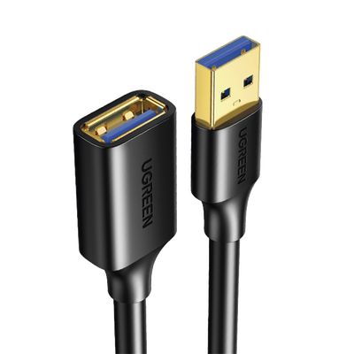 [30127] Cable Extensor USB 3.0 / 3 Metros / Macho-Hembra / 5 Gbps / Ultra Durabilidad / Núcleo de cobre estañado 28/22 AWG / Blindaje interior múltiple / Ideal para teclado, mouse , etc.