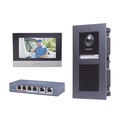 [DSKIS601-V2] KIT de Videoportero IP con llamada a App de Smartphone y Lector de Tarjetas EM / 2da Generación (Modular) / Montaje para EMPOTRAR incluido