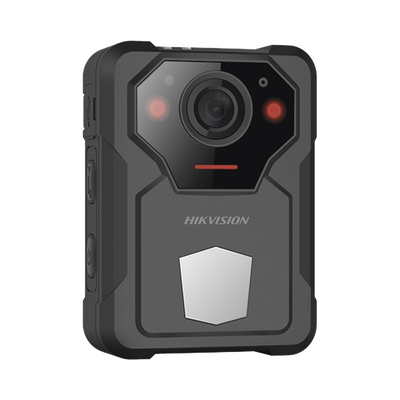 [DS-MCW406/64G/GPS/NS] Body Camera Portátil / Grabación a 2K (4 Megapixel) / Fotos de Hasta 40 Megapixel / IP67 / H.265 / 64 GB de Almacenamiento / Microfono Integrado / GPS