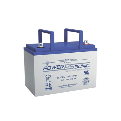[PS-12750-U] Batería 12V, 78.6AH, Para Respaldo, Tecnologías AGM/VRLA, 10-12 Años Vida Útil, Terminales U, Reconocida UL