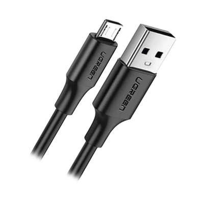 [60136] Cable USB-A a Micro USB | 1 Metro (3.28 Pies) | Tecnología de Carga Rápida Qualcomm / QC 3.0/2.0 | Recarga hasta 18W | Transmisión de Datos hasta 480Mbps | Tecnología de Carga Segura | Hasta 5,000 Flexiones | ABS y PVC de Alta Duración