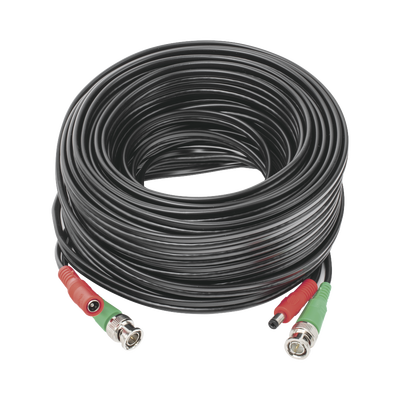[DIY-20M-4K] Cable Coaxial (BNC RG59) + Alimentación / SIAMES / 20 Metros (65.62 Pies) / Aleación Cobre + Aluminio CCA / Para Cámaras 4K / Uso Interior y Exterior
