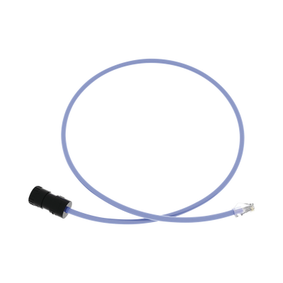 [FC-ICCP1MBU] Cable de Conexión en Campo Jack a Plug RJ45, Categoría 6A, CMP (Plenum), 1 Metro (3.28 Pies), Color Azul