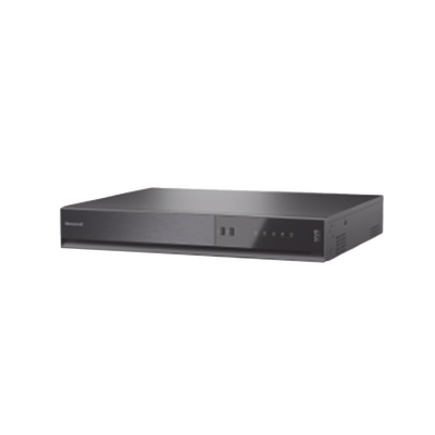 NVR 4K (8 Megapixel) 32 Canales IP / 16 Puertos PoE+ / H.265 / ONVIF / NDAA / Soporta 40 TB (No Incluido) / Audio y Alarmas I/O / Soporta IA Serie 35 / Honeywell Security