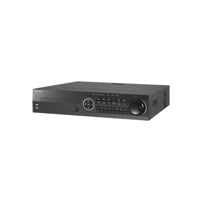 [IDS-8116HQHI-M8/S(S)] DVR 16 Canales TurboHD + 8 Canales IP / 3K / 5 Megapixel / 8 Bahías de Disco Duro / 16 Entradas de Audio Fisicas (Microfono por Separado) / Audio por coaxitron / Acusense / 16 Entradas de Alarma / POS / H.265+