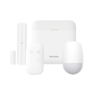 [DS-PWA48-K] (AX PRO) KIT de Alarma AX PRO / Incluye: 1 Hub con bateria de respaldo / 1 Sensor PIR / 1 Contacto Magnético / 1 Control Remoto / WiFi / Compatible con Hik-Connect P2P
