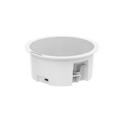 [DS-QAZ1203G1-BE] Bocina (Altavoz IP) Con Bluetooth | Montaje en Plafón | 3 Watts | PoE+ | Entrada de alarma | Soporta Bocinas secundarias | Voceo en tiempo real | Calendarización de audios | Síntesis de Voz (TTS)