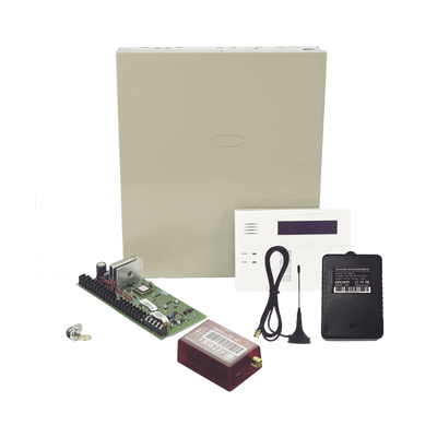 [VISTA48-60RF-MN01] (2 Años 4GLTEM/5G ILIMITADO INCLUIDO) Kit Vista48LA con comunicador 4GLTEM/5G MN01, Teclado, Gabinete y Transformador
