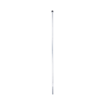 [SYS-POST-ESQ-6] Poste de Esquina para Cerca Electrificada. Tubo Galva. de 1.4m, cal. 18 de 1 Diam. (Sin pintar). Ideal para 6 Aisladores