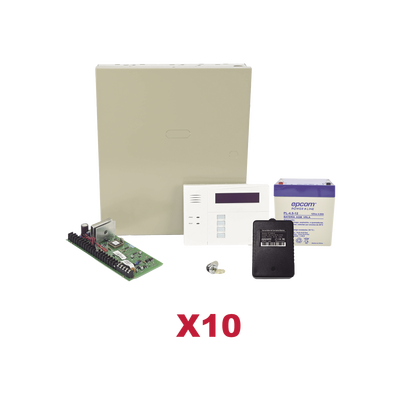 [VISTA48KIT10/6160RF] Kit de 10 Paneles de Alarma VISTA48 con Batería y Transformador