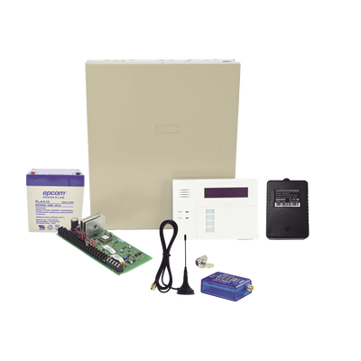 [VISTA48MINI2/6160RF] (1 Año datos ILIMITADO INCLUIDO) Kit Vista48LA con comunicador MINI012G, Teclado, Gabinete, Bateria y Transformador